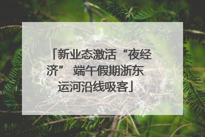 新业态激活“夜经济” 端午假期浙东运河沿线吸客